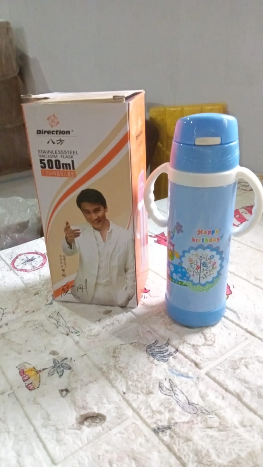 Vacuum Stainless Steel Water Bottle With Carry Handle & Straw Fridge Water Bottle Double Wall, Leak Proof, Rust Proof, Cold & Hot | Leak Proof | Office Bottle | Gym | Home | Kitchen | Hiking | Trekking | Travel Bottle (500 ML ) Vacuum Stainless Steel Water Bottle With Carry Handle & Straw Fridge Water Bottle Double Wall, Leak Proof, Rust Proof, Cold & Hot | Leak Proof | Office Bottle | Gym | Home | Kitchen | Hiking | Trekking | Travel Bottle (500 ML )